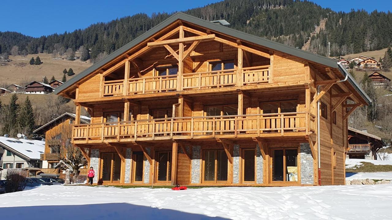 Demi-Chalet Vadel La Panthiaz 15 Pers 5 Chambres Abondance Zewnętrze zdjęcie