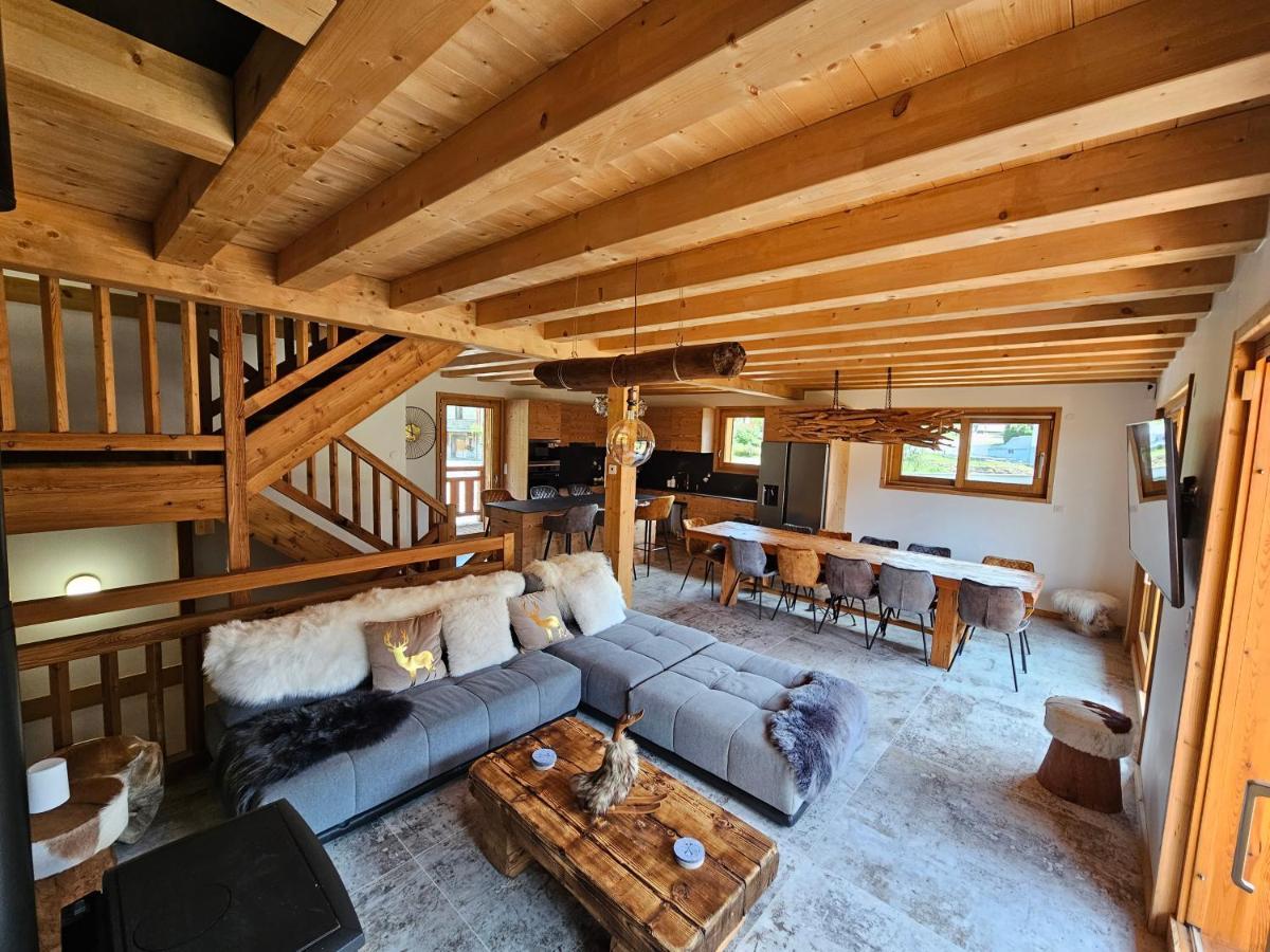 Demi-Chalet Vadel La Panthiaz 15 Pers 5 Chambres Abondance Zewnętrze zdjęcie