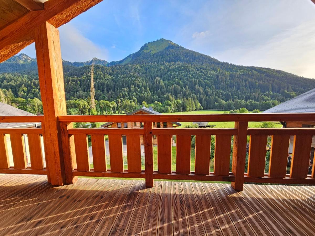 Demi-Chalet Vadel La Panthiaz 15 Pers 5 Chambres Abondance Zewnętrze zdjęcie
