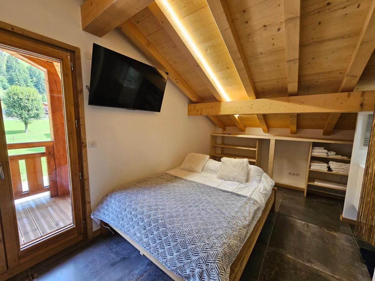 Demi-Chalet Vadel La Panthiaz 15 Pers 5 Chambres Abondance Zewnętrze zdjęcie