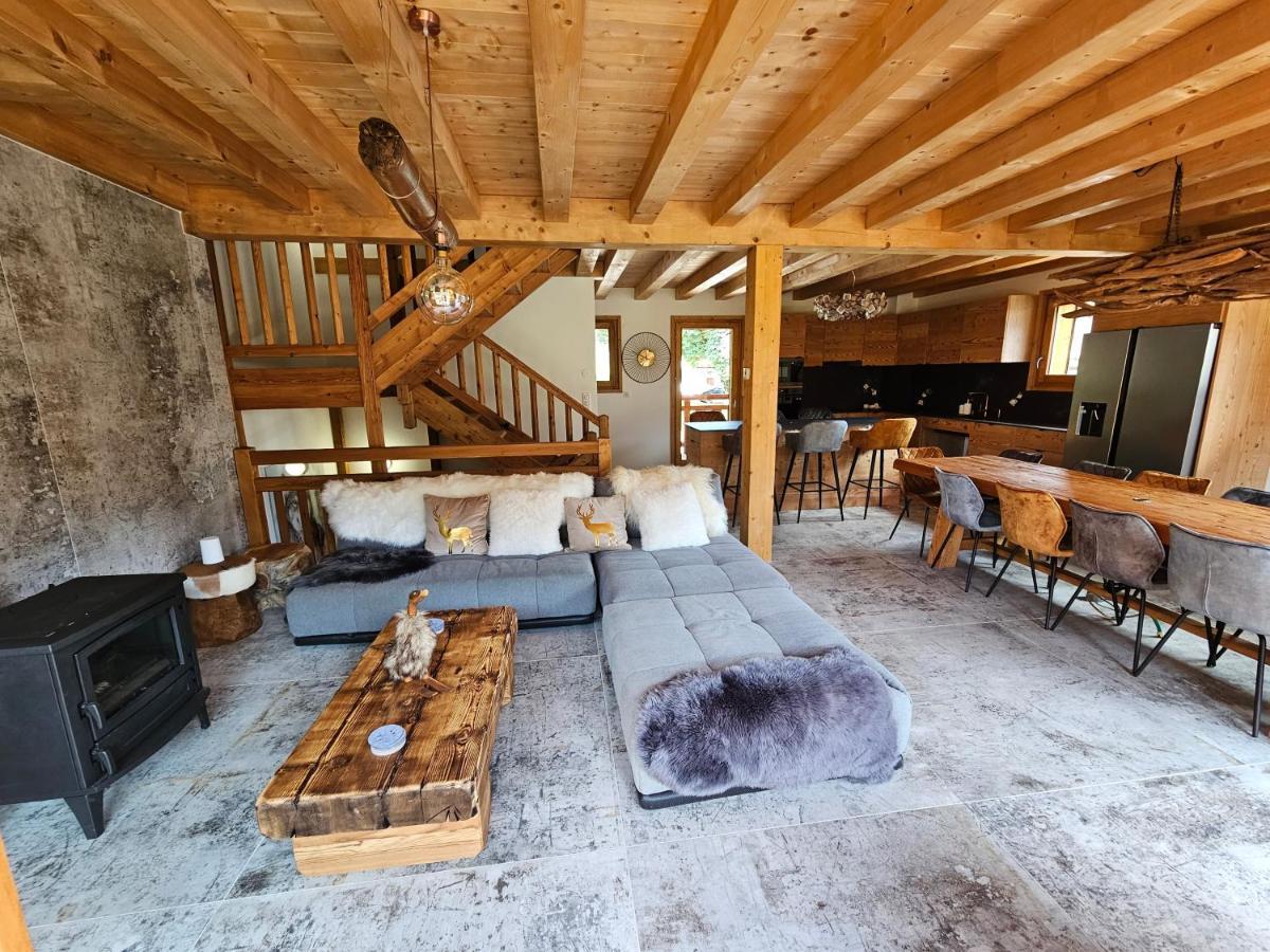 Demi-Chalet Vadel La Panthiaz 15 Pers 5 Chambres Abondance Zewnętrze zdjęcie