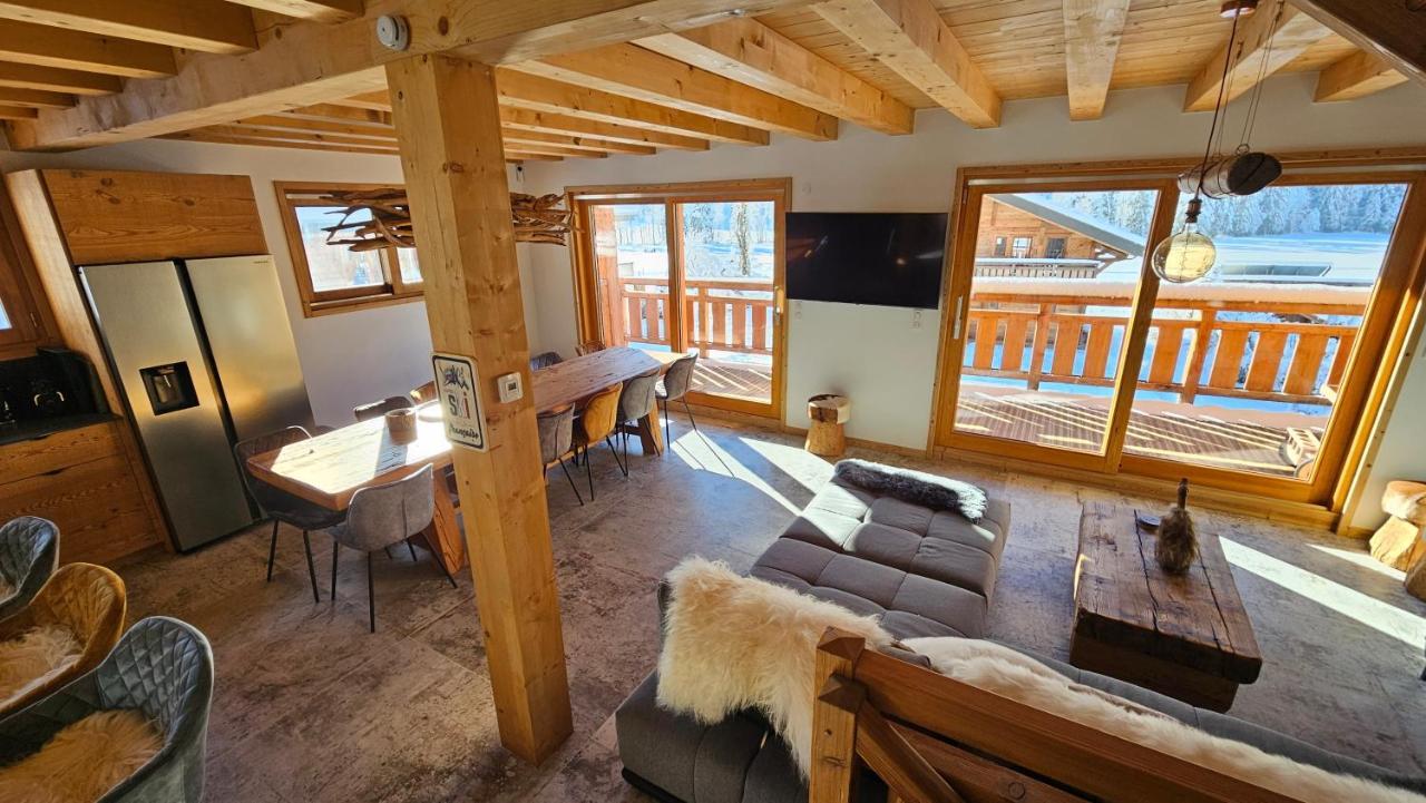 Demi-Chalet Vadel La Panthiaz 15 Pers 5 Chambres Abondance Zewnętrze zdjęcie