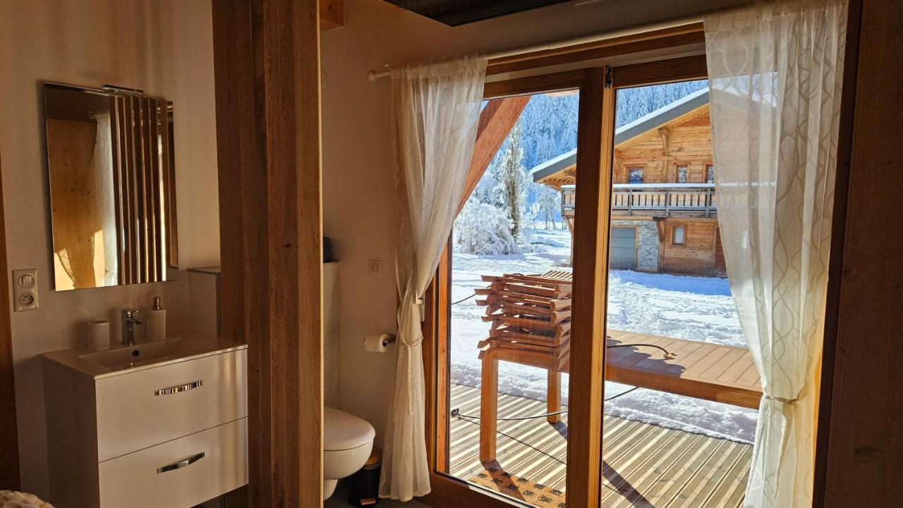 Demi-Chalet Vadel La Panthiaz 15 Pers 5 Chambres Abondance Zewnętrze zdjęcie