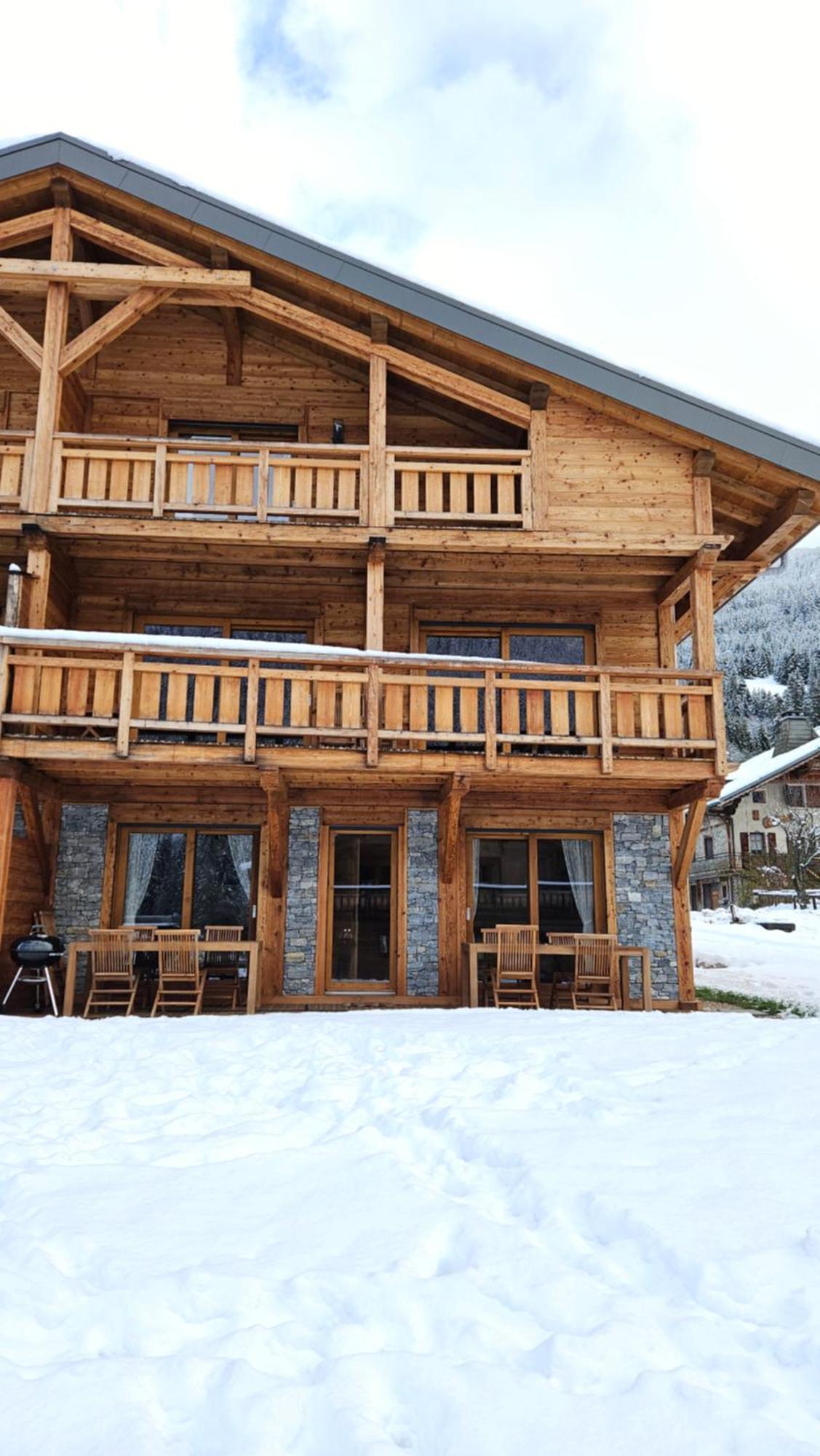 Demi-Chalet Vadel La Panthiaz 15 Pers 5 Chambres Abondance Zewnętrze zdjęcie