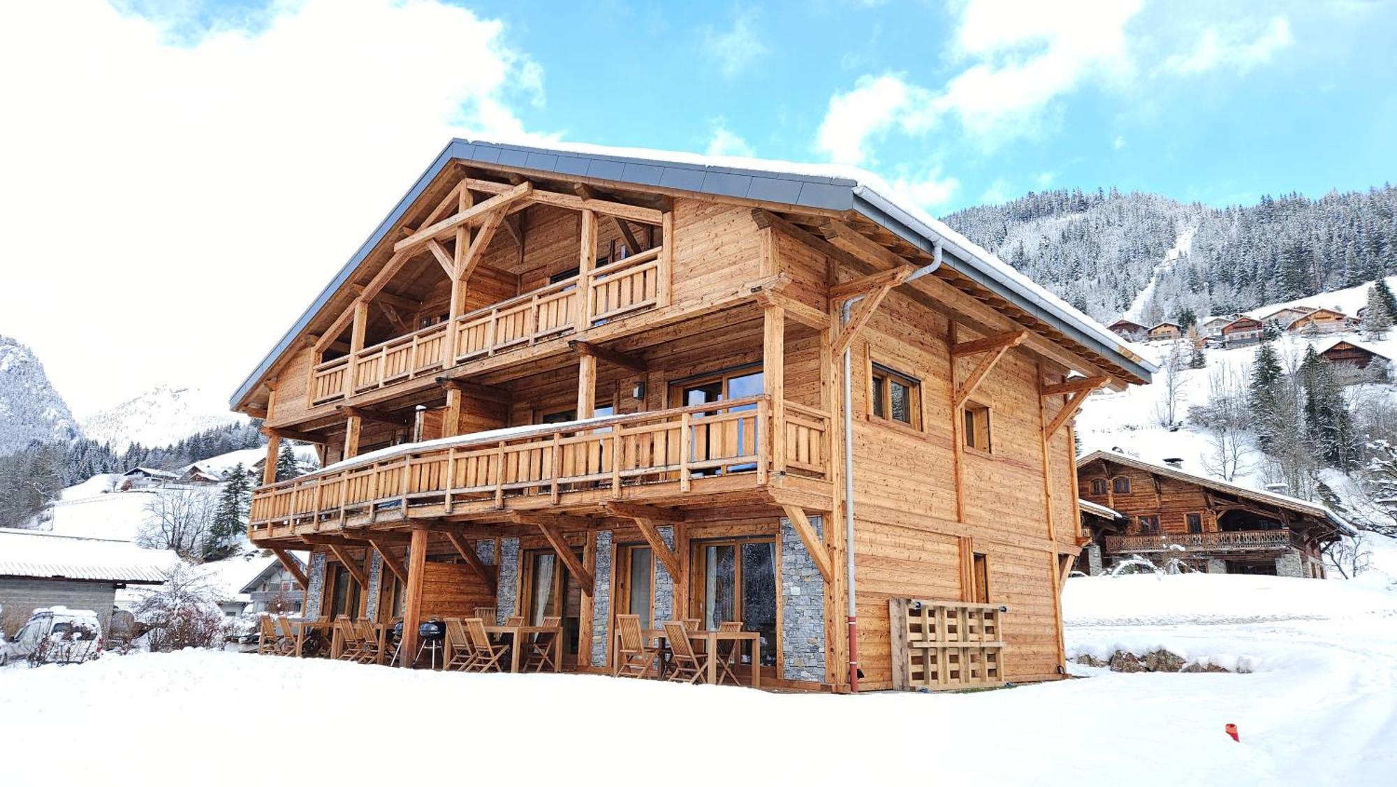 Demi-Chalet Vadel La Panthiaz 15 Pers 5 Chambres Abondance Zewnętrze zdjęcie