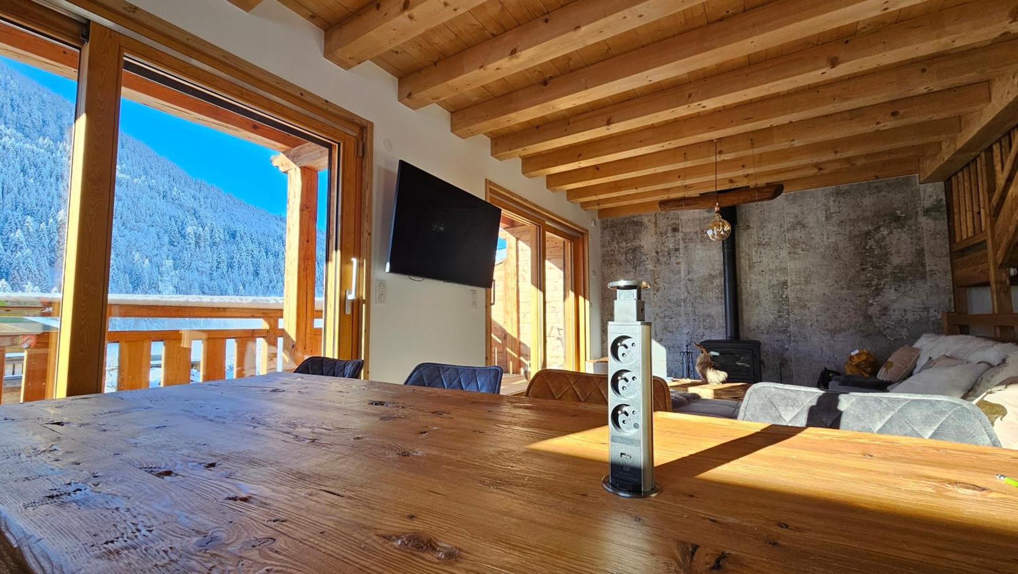 Demi-Chalet Vadel La Panthiaz 15 Pers 5 Chambres Abondance Zewnętrze zdjęcie